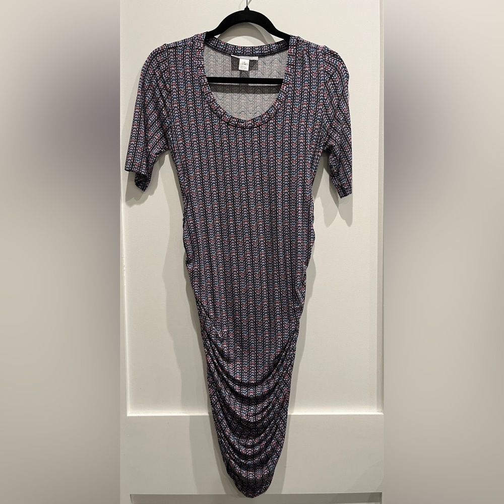 Motherhood Maternity Short Sleeve Midi Dress